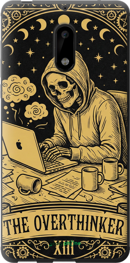 2D пластиковый чехол The Overthinker для Nokia 6 - 6774t-898 изображение 