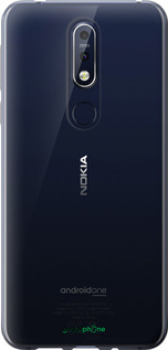 Силиконовый чехол 'Прозрачный' для Nokia 7.1 изображение 8