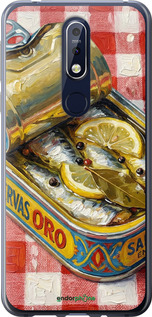 Силиконовый чехол Vintage Sardine Tin Phone для Nokia 7.1 - 6772u-1593 изображение 