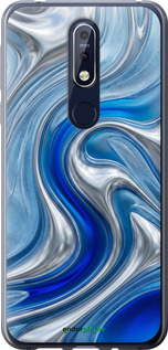 Силиконовый чехол Liquid Chrome для Nokia 7.1 - 6781u-1593 изображение 