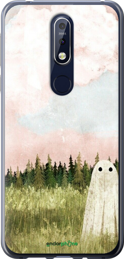 Силіконовий чехол Привид для Nokia 7.1 - 6401u-1593 изображение 