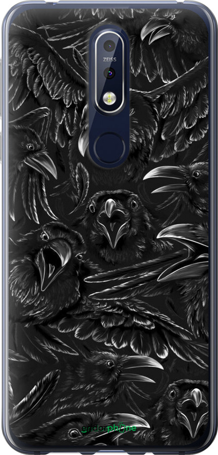 Силіконовий чехол Вороня лють для Nokia 7.1 - 6474u-1593 изображение 
