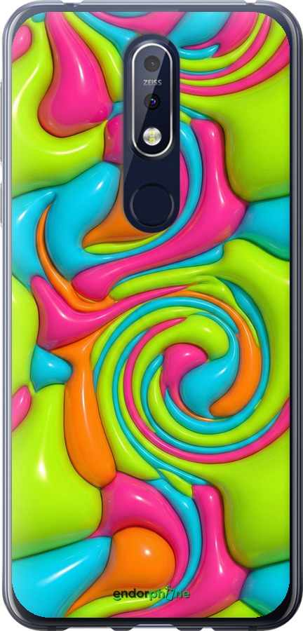 Силіконовий чехол Y2K Jelly Dream для Nokia 7.1 - 6780u-1593 изображение 
