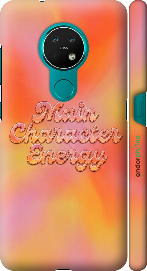 3D пластиковый матовый чехол Aura Gradient Main Character Energy Aesthetic Y2K для Nokia 7.2 - 6783m-1792 изображение 