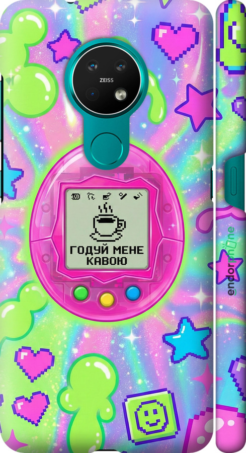 3D пластиковий матовий чехол Y2K Aesthetic Retro Pet: Годуй мене кавою для Nokia 6.2 - 6784m-2018 изображение 