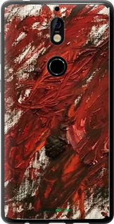 Силиконовый чехол Абстрактная композиция в красных тонах для Nokia 7 - 6541u-1367 изображение 