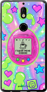 Силиконовый чехол 'Y2K Aesthetic Retro Pet: Годуй мене кавою' для Nokia 7 изображение 3