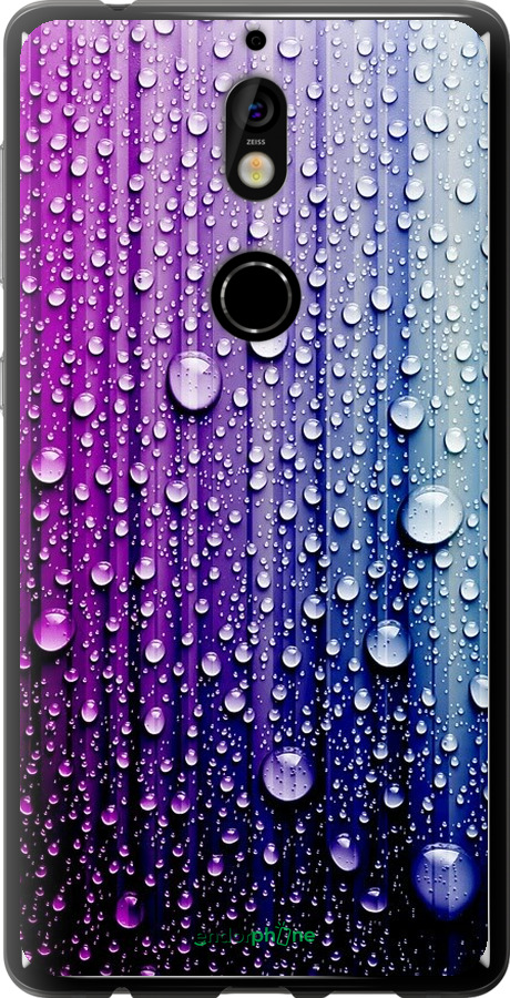 

Силіконовий чохол "Краплини води" для Nokia 7, Синій
