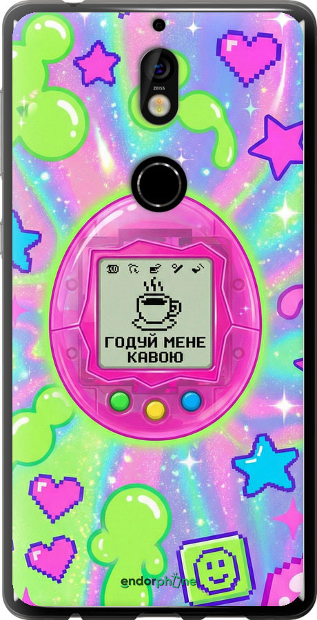 Силіконовий чехол Y2K Aesthetic Retro Pet: Годуй мене кавою для Nokia 7 - 6784u-1367 изображение 