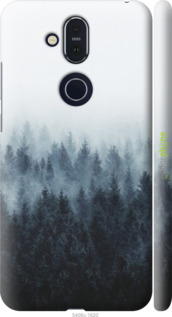 3D пластиковий матовий чехол № 5406 для Nokia 8.1 - 5406m-1620 изображение 