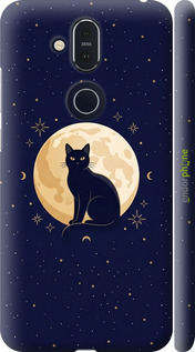 3D пластиковый матовый чехол Cute Cat Celestial/Witchy для Nokia 8.1 - 6787m-1620 изображение 