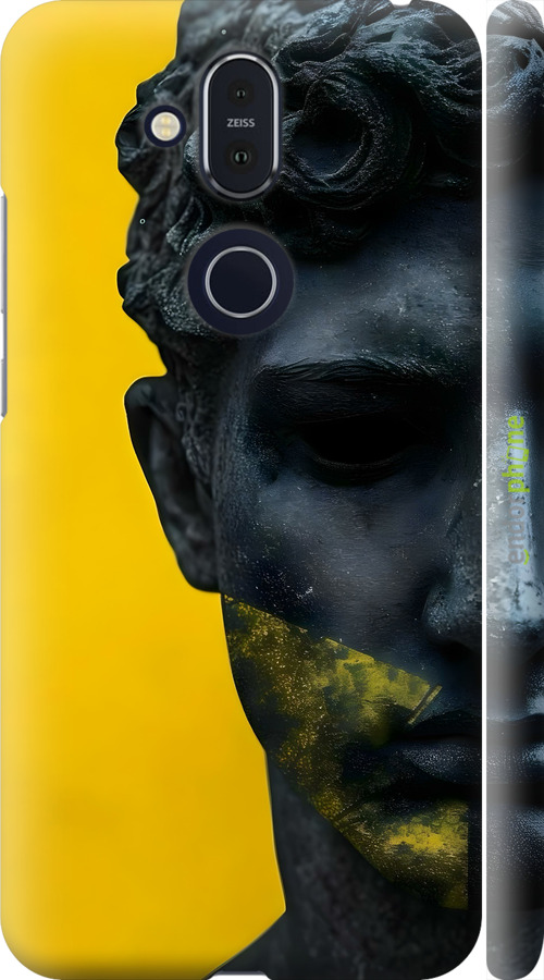 3D пластиковий матовий чехол Статуя арт для Nokia 8.1 - 6330m-1620 изображение 