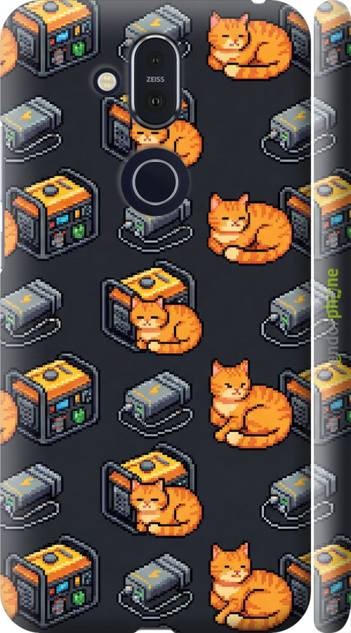 3D пластиковый матовый чехол Autonomous Zone для Nokia 8.1 - 6771m-1620 изображение 