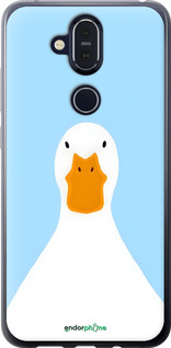 Силиконовый чехол Гусь для Nokia 8.1 - 6350u-1620 изображение 