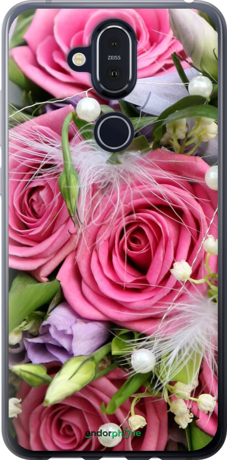 

Силіконовий чохол "Ніжність" для Nokia 8.1, Рожевий