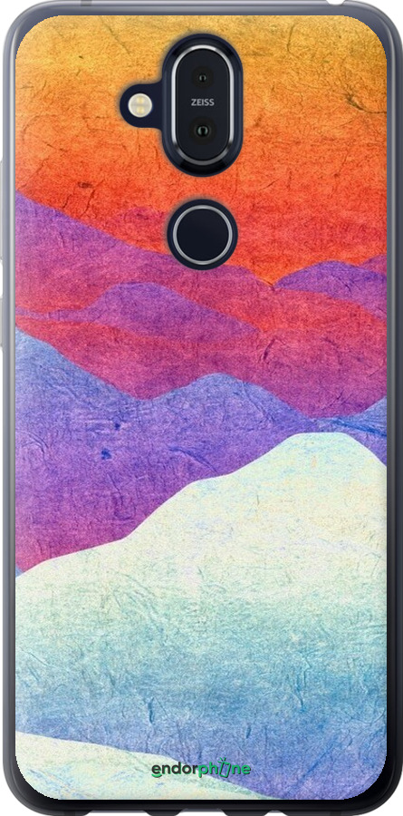 Силиконовый чехол Горный закат для Nokia 8.1 - 6479u-1620 изображение 