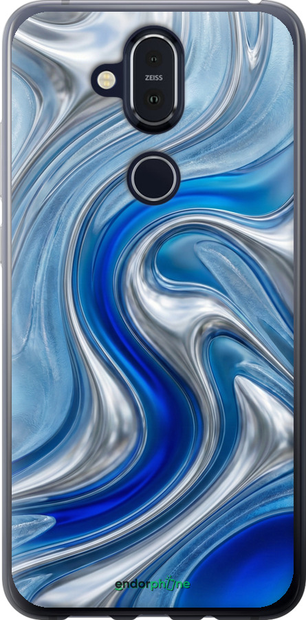 Силіконовий чехол Liquid Chrome для Nokia 8.1 - 6781u-1620 изображение 