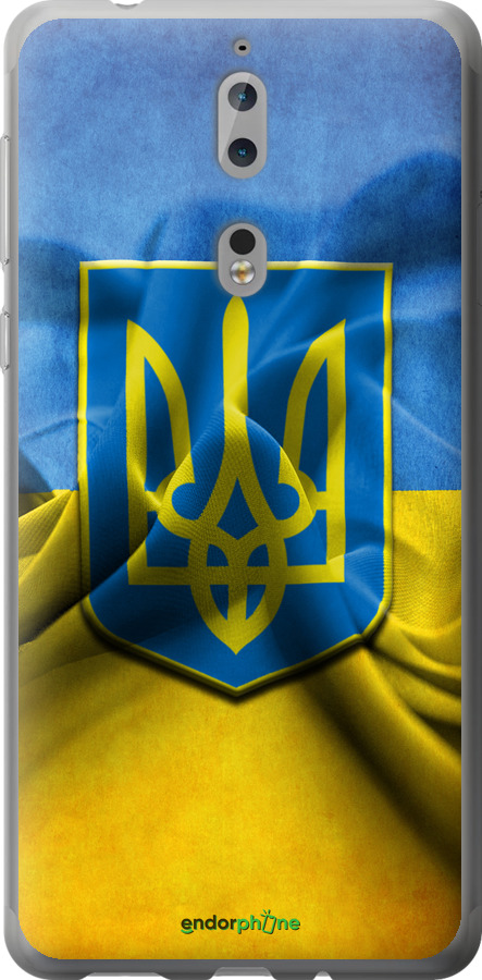 

Силіконовий чохол "Прапор та герб України" для Nokia 8, Блакитний