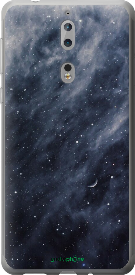 Силиконовый чехол Голубые облака, Голубая луна для Nokia 8 - 6398u-1115 изображение 