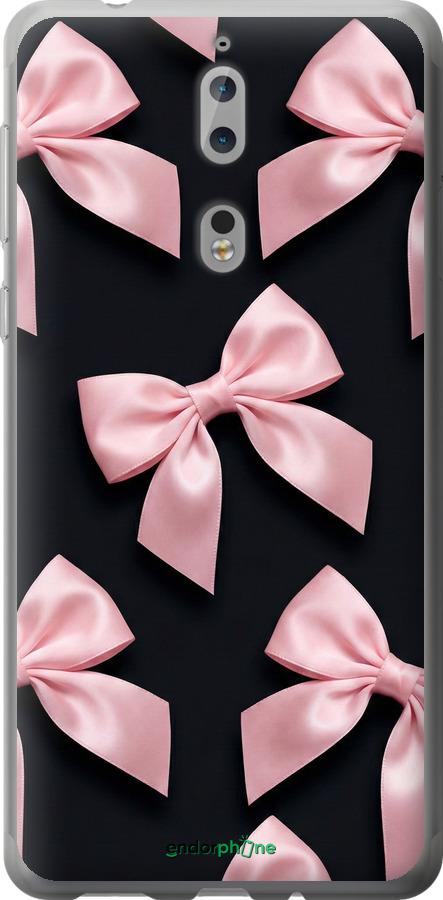 Силіконовий чехол Coquette Ribbons Dark Coquette для Nokia 8 - 6767u-1115 изображение 