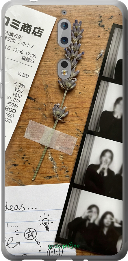 Силіконовий чехол Aesthetic Scrapbook Collage для Nokia 8 - 6773u-1115 изображение 