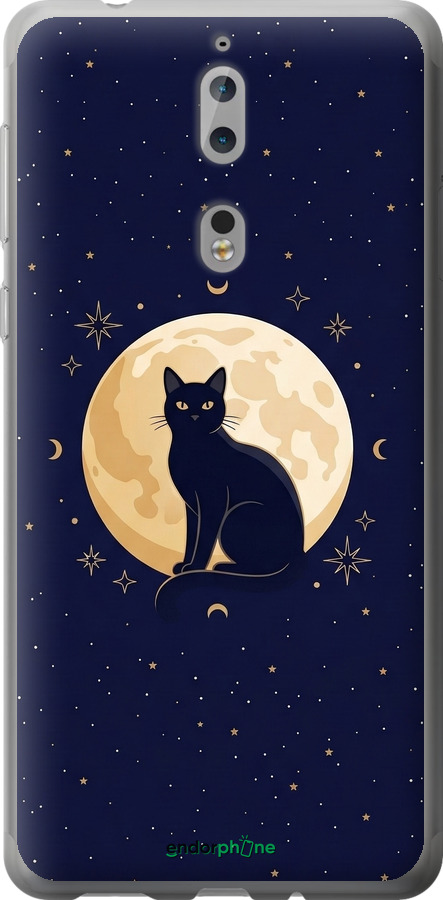 Силиконовый чехол Cute Cat Celestial/Witchy для Nokia 8 - 6787u-1115 изображение 