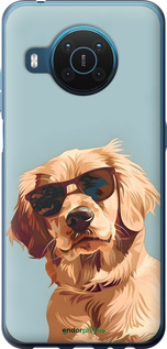 Силиконовый чехол Пес в очках для Nokia X20 - 6381u-2532 изображение 