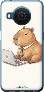 Силиконовый чехол 'Funny Capybara CEO Working' для Nokia X20 изображение 1