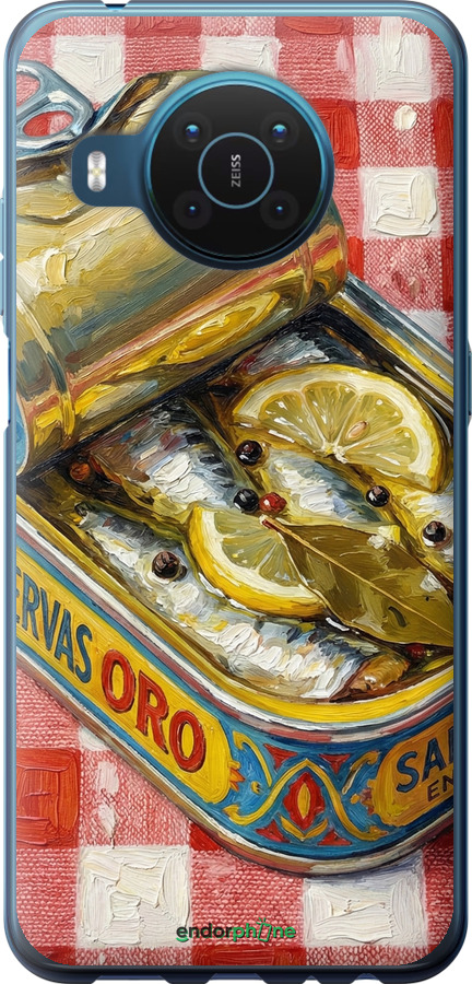 Силиконовый чехол Vintage Sardine Tin Phone для Nokia X20 - 6772u-2532 изображение 