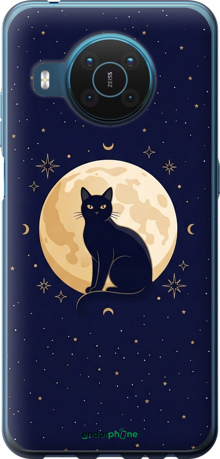 Силиконовый чехол Cute Cat Celestial/Witchy для Nokia X20 - 6787u-2532 изображение 