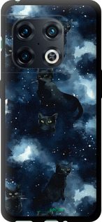 TPU чехол Изображение Кошек с тёмной акварелью для OnePlus 10 Pro - 6521b-2588 изображение 