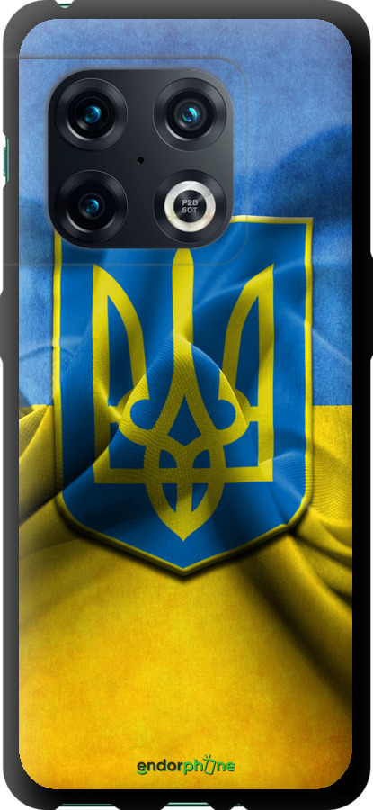

TPU чорний чохол "Прапор та герб України" для OnePlus 10 Pro, Блакитний