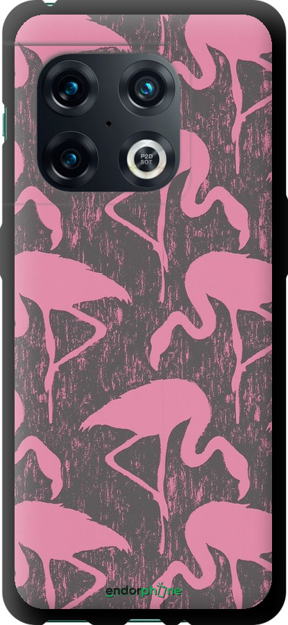 TPU чехол Vintage-Flamingos для OnePlus 10 Pro - 4171b-2588 изображение 