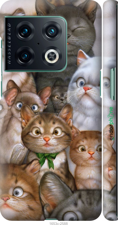 

3D пластиковий матовий чохол "Коти" для OnePlus 10 Pro