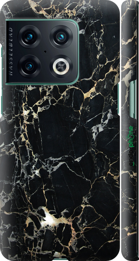 

3D-muovi matta cover "Musta marmori" for OnePlus 10 Pro