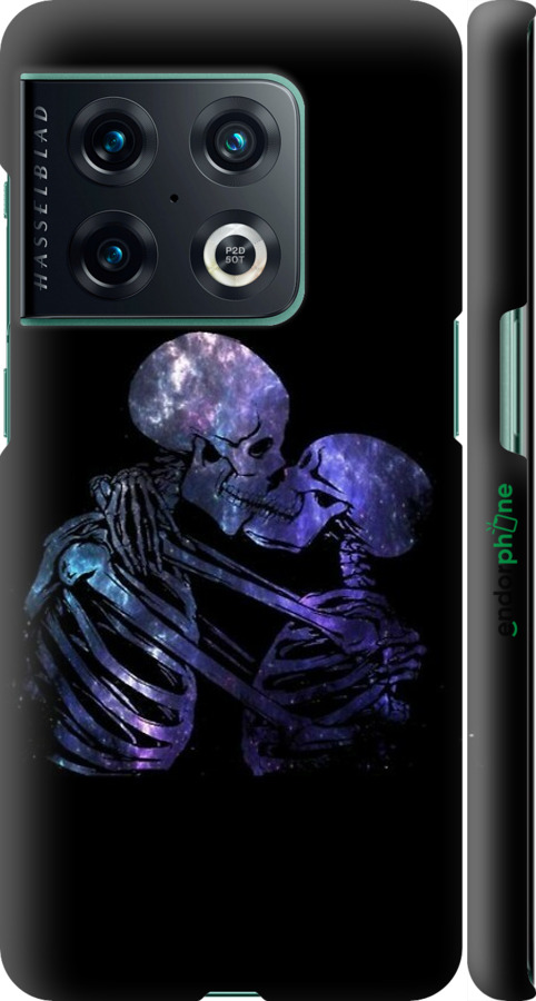 3D пластиковий матовий чехол Із зображенням скелета для OnePlus 10 Pro - 6537m-2588 изображение 
