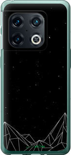 Силіконовий чехол Чорно білі абстрактні гори для OnePlus 10 Pro - 6437u-2588 изображение 