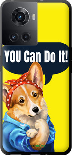 TPU чехол чехол с корги You Can Do It для OnePlus 10R - 6184b-2627 изображение 