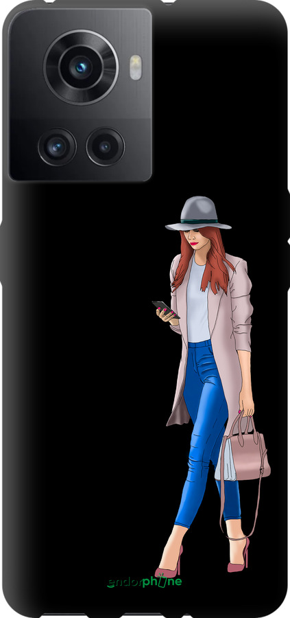 TPU чехол Девушка 1 для OnePlus 10R - 4751b-2627 изображение 
