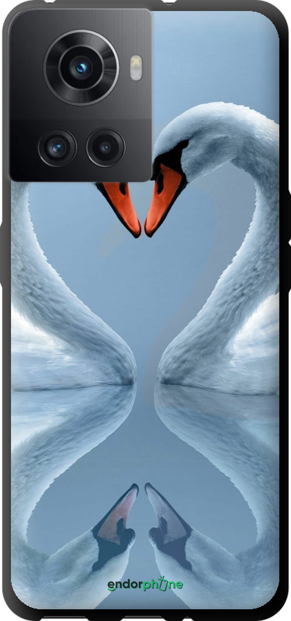 TPU чехол Лебеді для OnePlus 10R - 6007b-2627 изображение 