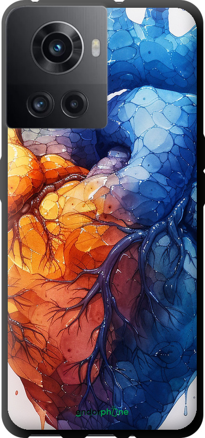 TPU чехол Арт-серце для OnePlus 10R - 6034b-2627 изображение 