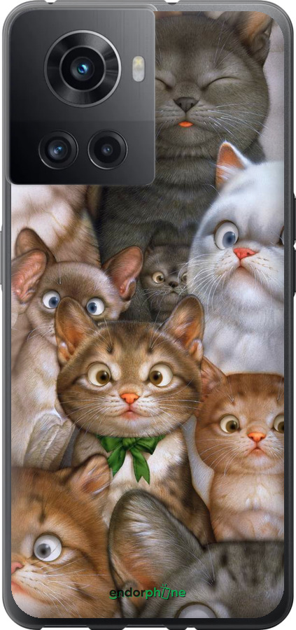 

Силіконовий чохол "Коти" для OnePlus Ace