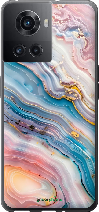 Силиконовый чехол Мрамор красивый для OnePlus Ace - 6376u-2953 изображение 