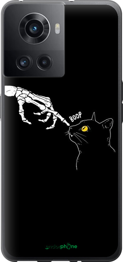Силиконовый чехол Кошка для OnePlus 10R - 6505u-2627 изображение 