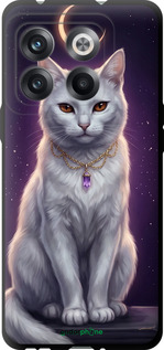 TPU чехол Mystic White Cat Gothic Dark Purple Gold для OnePlus 10T - 6805b-2647 изображение 