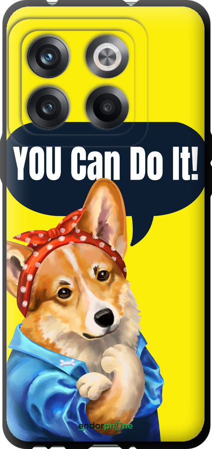 TPU чехол чехол с корги You Can Do It для OnePlus 10T - 6184b-2647 изображение 