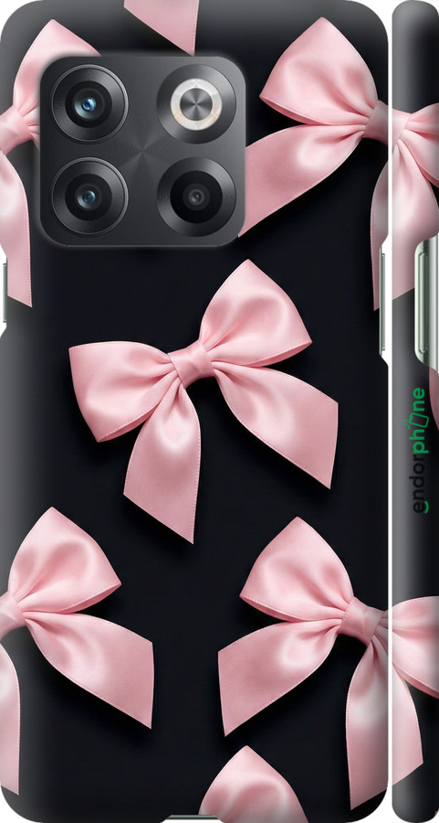 3D пластиковий матовий чехол Coquette Ribbons Dark Coquette для OnePlus 10T - 6767m-2647 изображение 