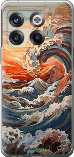Силиконовый чехол Арт волны для OnePlus 10T - 6324u-2647 изображение 