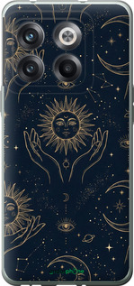 Силиконовый чехол Celestial Harmony: Sun & Moon Gold Mystic Pattern для OnePlus 10T - 6778u-2647 изображение 