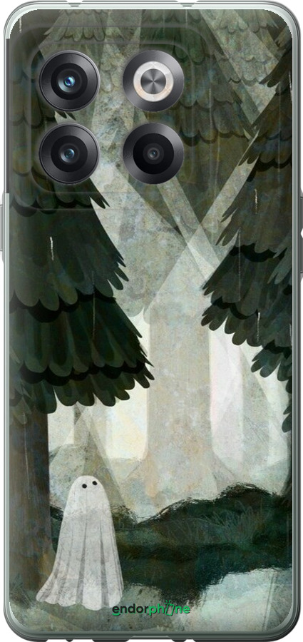 Силіконовий чехол Із зображенням соснового лісу та привида для OnePlus 10T - 6420u-2647 изображение 